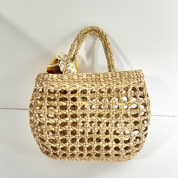 Raffia basket bag - Picture 2 of 8
